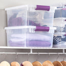 1 of 1:Sterilite 15 Quart/14 Liter ClearView Latch™ Box 