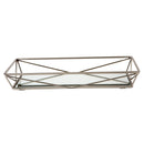 3 of 3:Home Details Geometric Mirrored Vanity Tray in Satin 