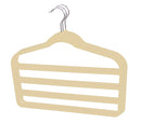 2 of 6:Sunbeam Velvet Trouser Hanger, (Pack of 3), Ivory 