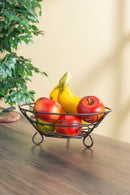 2 of 2:Home Basics Scroll Collection Steel Fruit Basket, Bronze 