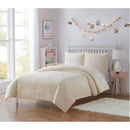 2 of 6:Parure de lit Olivia & Finn en flanelle et microfibre pour enfant, motif cœurs en relief, blanc 