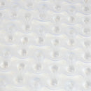 3 of 6:Home Basics Bayou - Alfombrilla de baño ovalada, transparente, 26,5 x 15 pulgadas 