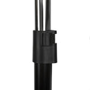 2 of 6:Sunbeam Single Rail Adjustable Rolling Garment and Wardrobe Organizing Rack, Black 
