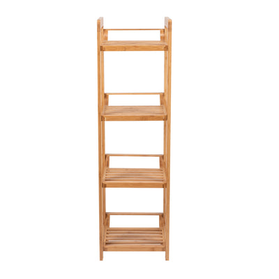 2 of 4:Neu Home 4 Tier Bamboo Shelving Tower 