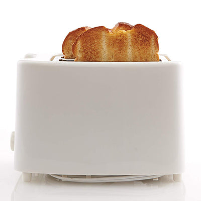 4 of 5:Grille-pain Continental 2 tranches Cool Touch, blanc, 6 x 9 x 5,5 pouces 