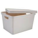 2 of 4:Grande boîte de rangement Vinto Simplify avec couvercle en ivoire 