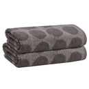 13 of 42:PREMIUS 2 Pack Circles 100% Cotton Yarn Dyed Bath Sheet Towel, 32x64 Inches 