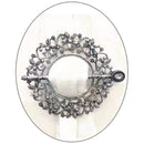 2 of 2:Floral Vines Decorative One Pair Window Curtain Tieback, Silver 