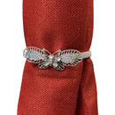 1 of 2:Slim Butterfly Decorative One Piece Window Curtain Tieback, Silver 