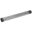 2 of 6:Égouttoir à vaisselle flexible multi-usages Home Basics en silicone et acier inoxydable, gris 
