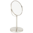 1 of 2:Home Details 7in Dual Sided 5X Magnification Vanity Mirror in Satin 
