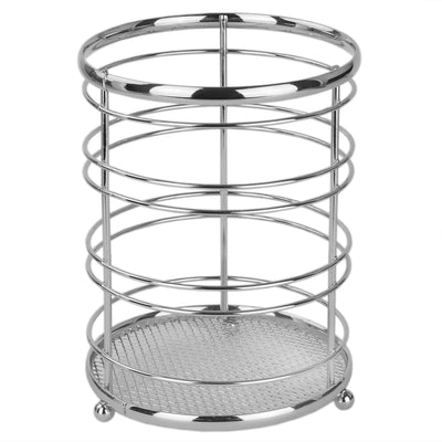 3 of 7:Home Basics Chrome Plated Steel Cutlery Holder 