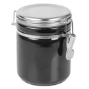 3 of 4:Boîte Home Basics de 950 ml avec couvercle en acier inoxydable, noire 