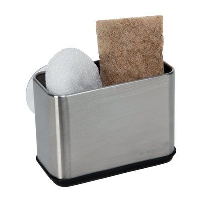 3 of 4:Detalles de cocina Caddy para fregadero con ventosa en acero inoxidable 