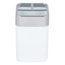 2 of 4:Home Basics Skylar ABS Plastic Toothbrush Holder, White 