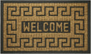 1 of 3:Greek Key Welcome Coco Doormat, Beige-Black, 18x30 Inches 