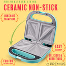 5 of 18:Machine à sandwich double tranche antiadhésive en céramique PREMIUS, moule de 8,25 x 4,75 pouces 