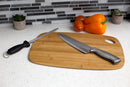 5 of 5:Ensemble de couteaux en acier inoxydable Home Basics avec aiguiseur de lames, noir 