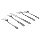 2 of 5:Service de couverts en acier inoxydable Home Basics River, 20 pièces, pour 4 personnes 