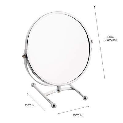 4 of 4:Accueil Détails Miroir de courtoisie double face grossissant 5x 7