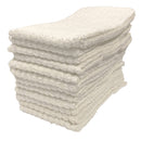 1 of 2:Lot de 12 torchons de cuisine PREMIUS, 100 % coton, blancs, 40 x 48 cm (lot de 3) 