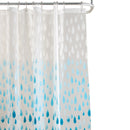 1 of 3:Bath Bliss Raindrop Design PEVA Shower Curtain in Ombre 