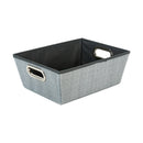 1 of 4:Simplify Medium Herringbone Grommet Shelf Tote in Grey 