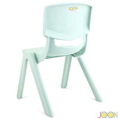 7 of 8:JOON Stackable Plastic Kids Learning Chairs, Mint Green, 20.5x12.75X11 Inches, 2-Pack (Pack of 2) 