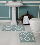 1 of 6:Ensemble de 2 tapis de bain antidérapants Premius Diamond, 43 x 61 cm, 50 x 81 cm 