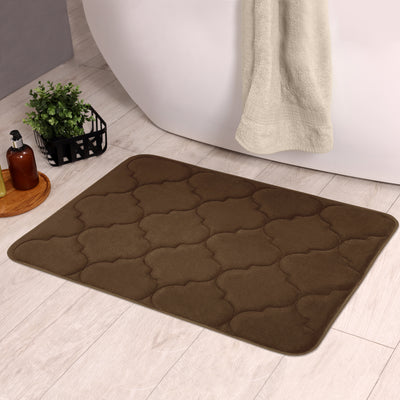 12 of 12:Tapis de bain doux et antidérapant en mousse à mémoire de forme Madison Moroccan, 43 x 61 cm 