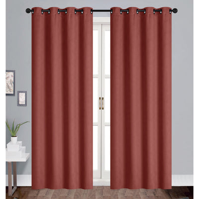 8 of 9:Jones Embossed Geo Room Darkening Grommet Window Panel, 54x84 Inches 