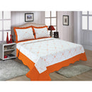 5 of 16:PREMIUS Reversible Quilt Set, Bordered Embroidered Floral 