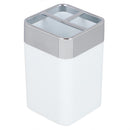 1 of 4:Home Basics Skylar ABS Plastic Toothbrush Holder, White 