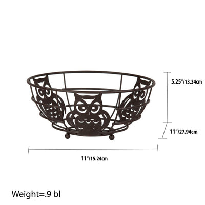 5 of 5:Home Basics Owl Fruit Bowl 