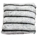 2 of 8:Chinchilla Stripped Faux Fur Throw Pillow, 20x20 Inches 
