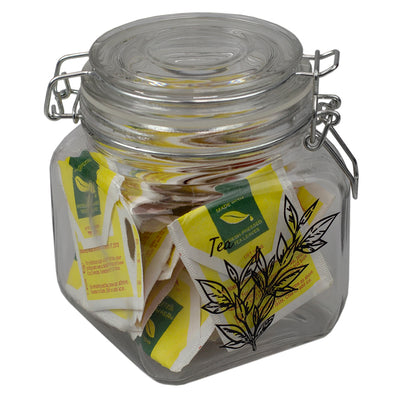 5 of 10:Pot Home Basics Ludlow de 65 cl avec fermoir en métal, transparent 