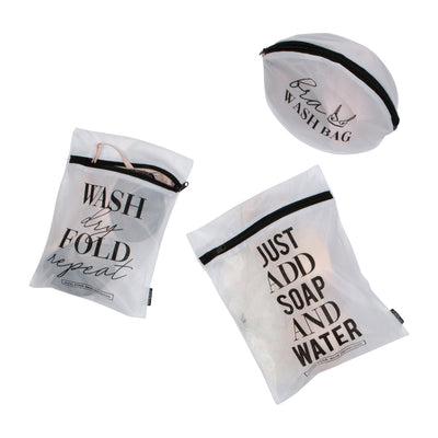 1 of 4:Simplify 3 Piece Printed Wash Bag Set 