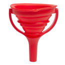 1 of 4:Home Basics Collapsible Silicone Funnel, Red 