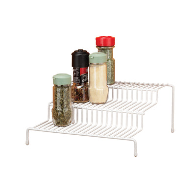 2 of 4:Kitchen Details 3 Tier Spice Rack Shelf Organizer in White 