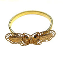 2 of 2:Slim Butterfly Decorative One Piece Window Curtain Tieback, Gold 