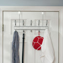 2 of 3:Patère de porte à 5 crochets en nickel satiné Home Basics, motif diamants 
