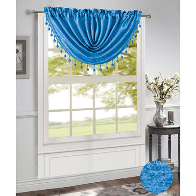 9 of 20:Norah Jacquard Rod Pocket Window Panel and Valance Treatments, All Sold Separately 