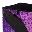 4 of 4:Cube de rangement réversible à paillettes Neu Home, rose/noir 