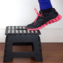 4 of 4:Home Basics Small Plastic Folding Stool with Non-Slip Dots 