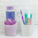 4 of 6:Home Basics Two Compartment Plastic Shower Tote with Non-Slip Handle 