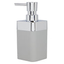 1 of 4:Conceptos básicos del hogar Skylar 10 oz. Dispensador de jabón de plástico ABS, gris 