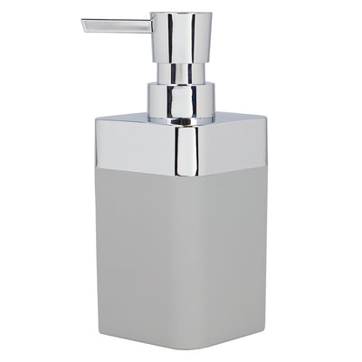 1 of 4:Conceptos básicos del hogar Skylar 10 oz. Dispensador de jabón de plástico ABS, gris 