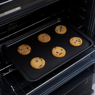 4 of 4:Plaque de cuisson antiadhésive en acier Home Basics 12