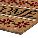 6 of 6:Achim Snowflake Welcome Non-Slip Coir Outdoor Mat, 18x30 Inches 