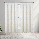 5 of 5:Lana Floral Embroidery Window Panel with Attached Valance and Backing, 55x84 Inches 